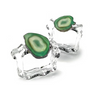 AGATE NAPKIN RINGS SET OF 2 IN GRASS